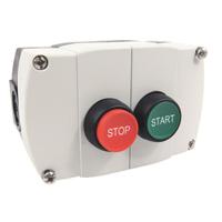 800f-2pm Allen Bradley Grey Plastic 800F Push Button Enclosure - 2 Hole 22mm Diameter