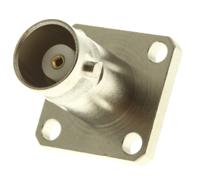 j01001a0612 Telegartner, Jack Flange Mount BNC Connector, 50Ω, Solder Termination, Straight Body