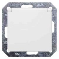 5ub1917 Siemens DELTA White 1 Gang Electrical Socket, 2 Poles, 16A, Schuko, Indoor Use