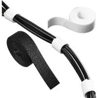 130-00007-textie-1m-pa66pp-wh HellermannTyton Cable Tie, Hook and Loop, 1m x 13 mm, White PA (Loop), PP (Hook), Pk-1