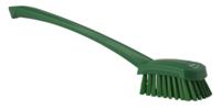 41862 Vikan Hard Bristle Green Scrubbing Brush, 36mm bristle length, Polyester bristle material