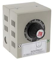 890-2799 RS PRO 1 Phase 170VA Variac, 1 Output, 240V, 0.7A