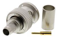 j01002f1261 Telegartner, Plug Cable Mount BNC Connector, 75Ω, Clamp, Crimp Termination, Straight Body