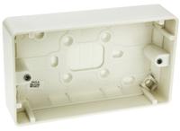 k2142-whi MK Electric Logic Plus White Gloss Back Box, BS, IP20, 2 Gangs, 148 x 87 x 30mm