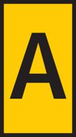 561-01014-wic1-a-pa66-ye HellermannTyton WIC1 Snap On Cable Markers, Yellow, Pre-printed "A", 2 → 2.8mm Cable, 561-01014 WIC1-A-PA66-YE