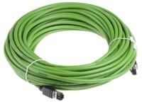 09457711153 HARTING, 20m Cat5, Green RJ45 to Male RJ45 Male, U/FTP Shielded, Terminated PVC Sheath