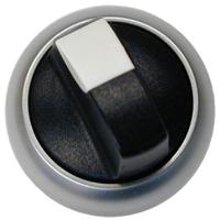 216874-m22-wkv Eaton 2 Position Selector Switch Head, 22mm Cutout, Black Handle