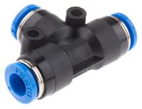 qst-6 Festo QST Series Tee Tube-to-Tube Adaptor Push In 6 mm, Push In 6 mm to Push In 6 mm, Tube-to-Tube Connection Style,