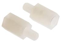 382-955 RS PRO Standoff, M4 x M4 Thread, 10mm Body, Nylon 66, Male/Female, 6mm Stud