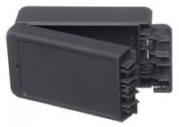 96013124-b-140806-pc-v0-7024 Bopla Bocube Series Graphite Grey Polycarbonate Enclosure, IP66, IP68, IK07, Graphite Grey Lid, 151 x 80 x 60mm