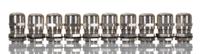mes16-nc080 Alpha Wire FIT Wire Management Series Metallic Metal Cable Gland, M16 Thread, 5mm min., 10mm max., IP66, IP68
