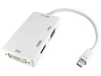 195-4281 RS PRO HDMI Adapter, Female HDMI, DVI, VGA to Male Mini DisplayPort