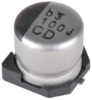 ucd0j101mcl1gs Nichicon 100μF Aluminium Electrolytic Capacitor 6.3V dc, Surface Mount - UCD0J101MCL1GS