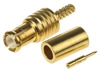 r113081000w Radiall, Plug Cable Mount MCX Connector, 50Ω, Crimp Termination, Straight Body