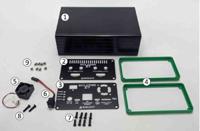 250-132 Digilent Enclosure for Eclypse Z7, Black, Green