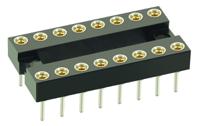 d2808-42 HARWIN, D2 2.54mm Pitch Vertical 8 Way, Through Hole Standard Pin Open Frame IC Dip Socket, 1A