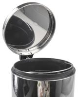 898-8315 RS PRO 12L Silver Pedal Stainless Steel Waste Bin