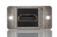 257-6724 RS PRO 35.3 x 19 x 35.5 mm 19 Way Female Right Angle Feedthrough HDMI Connector