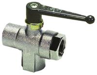 0482-06-13 Legris Nickel Plated Brass 2 Way, Ball Valve, Threaded, BSPP 1/4in, 40bar Operating Pressure