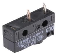 dc3a-a1aa ZF Button Micro Switch, Solder Terminal, 100 mA @ 30 V dc, SPST, IP6K7