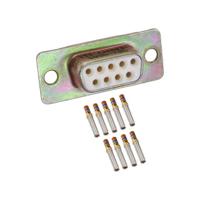m243082-1f Amphenol India M24308 9 Way Panel Mount D-sub Connector Socket, 2.77mm Pitch, with 4-40 Screw Locks