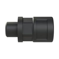 bvnv-m120 PMA Flexible Fitting, Conduit Fitting, 12mm Nominal Size, M12, Polyamide 6, Black