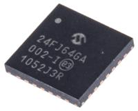pic24fj64ga002-iml Microchip PIC24FJ64GA002-I/ML, 16 bit PIC, PIC24FJ Microcontroller, 32 MHz, 64kB FLASH, 28-Pin QFN