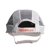 airc00v03str SURFLEX White Short Peaked Bump Cap, PPE Protective Material