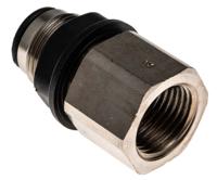 3136-12-21 Legris LF3000 Series Bulkhead Threaded-to-Tube Adaptor, G 1/2 Female to Push In 12 mm, Threaded-to-Tube Connection Style