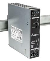 drl-24v120w1en Delta Electronics DRL Switched Mode DIN Rail Power Supply, 90 → 264V ac ac Input, 24V dc dc Output, 5A Output,