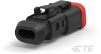 dt06-2s-tn82-2-2303815-3 Deutsch, DEUTSCH DT Automotive Connector Plug Black 2 Way DT06-2S-TN82 / 2-2303815-3