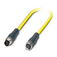 1406193 Phoenix Contact Male 4 way M8 to Female 4 way M8 Sensor Actuator Cable, 1.5 m