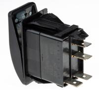 v1d2ghnb-aac00-000 Carling Technologies Illuminated SPST, On-Off Rocker Switch Panel Mount