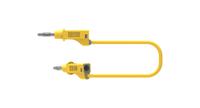 2110-100j Electro PJP Plug, 12A, 30/60V ac/dc, Yellow, 100mm Lead Length