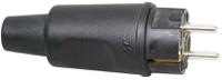 179016004 Kopp Black Cable Mount Mains Connector Plug, Rated At 16A, 250 V