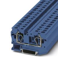 3031490 Phoenix Contact ST 6 BU Series Blue Feed Through Terminal Block, 0.2 → 10mm², Single-Level, Spring Clamp