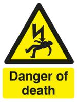 763-1614 RS PRO Self-Adhesive General Hazard Hazard Warning Sign (English)