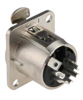 458-046 RS PRO Panel Mount XLR Connector, Female, 5 Way
