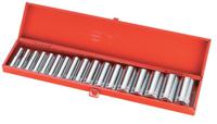 75-sl17 SAM 17-Piece Metric 1/2 in Deep Socket Set, 12 point