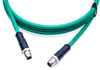 msxs08ml-sxsml-sx010 Amphenol Industrial Male 8 way M12 to Male 8 way M12 Sensor Actuator Cable, 1 m