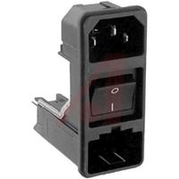 kd141101105 Schurter C14 Snap-In IEC Connector Male, 10A, 125 V, 250 V, Fuse Size 5 x 20mm