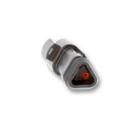 dt04-3p-ee01 Deutsch, DT04, DT 3 Way Connector Housing With Shrink Boot Adapter for use with Automotive Connectors