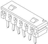 52418-1010 Molex Right Angle Through Hole Mount PCB Socket, 10-Contact, 1-Row, 2mm Pitch, Solder Termination
