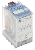 c9-a41x-ac-24-v Releco Plug In Power Relay, 24V ac Coil, 5A Switching Current, 4PDT