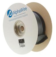zgrp78-bk008 Alpha Wire Spiral Wrap, I.D 12.7mm, 60.325mm PET FIT Wire Management Series