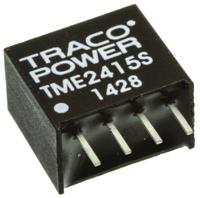 tme-2415s TRACOPOWER TME DC-DC Converter, 15V dc/ 65mA Output, 21.6 → 26.4 V dc Input, 1W, Through Hole, +85°C Max Temp