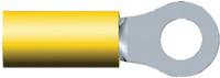 35109 TE Connectivity, PIDG Insulated Ring Terminal, M5 (#10) Stud Size, 2.6mm² to 6.6mm² Wire Size, Yellow