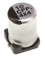 eeefp1c100ar Panasonic 10μF Aluminium Electrolytic Aluminium Electrolytic Capacitor 16V dc, Surface Mount - EEEFP1C100AR