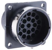 tr1823rms1nb-192990-1350 ITT Cannon Circular Connector, 23 Contacts, Panel, Standard Connector, Socket, Male, IP65, Trident Ringlock Series