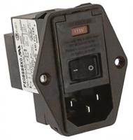 pe0sxdhx0 TE Connectivity 10A, 250 V ac Male Flange Mount IEC Filter 2 Pole PE0SXDHX0, Spade 2 Fuse
